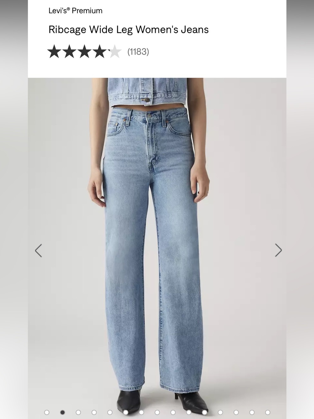 Levi’s ribcage wide leg jeans